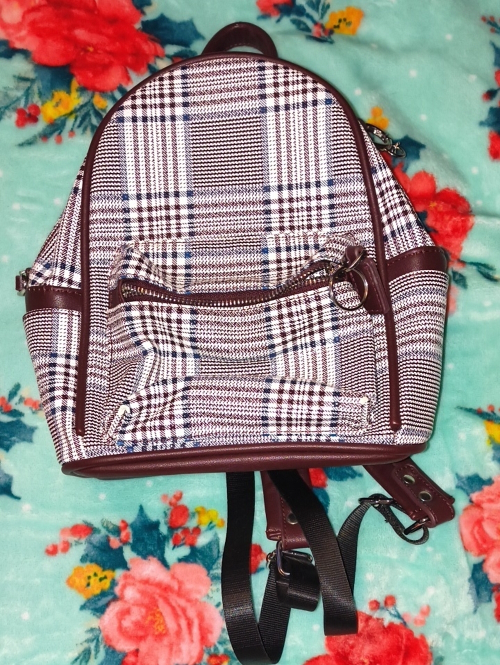 Like Dreams Plaid Mini Backpack